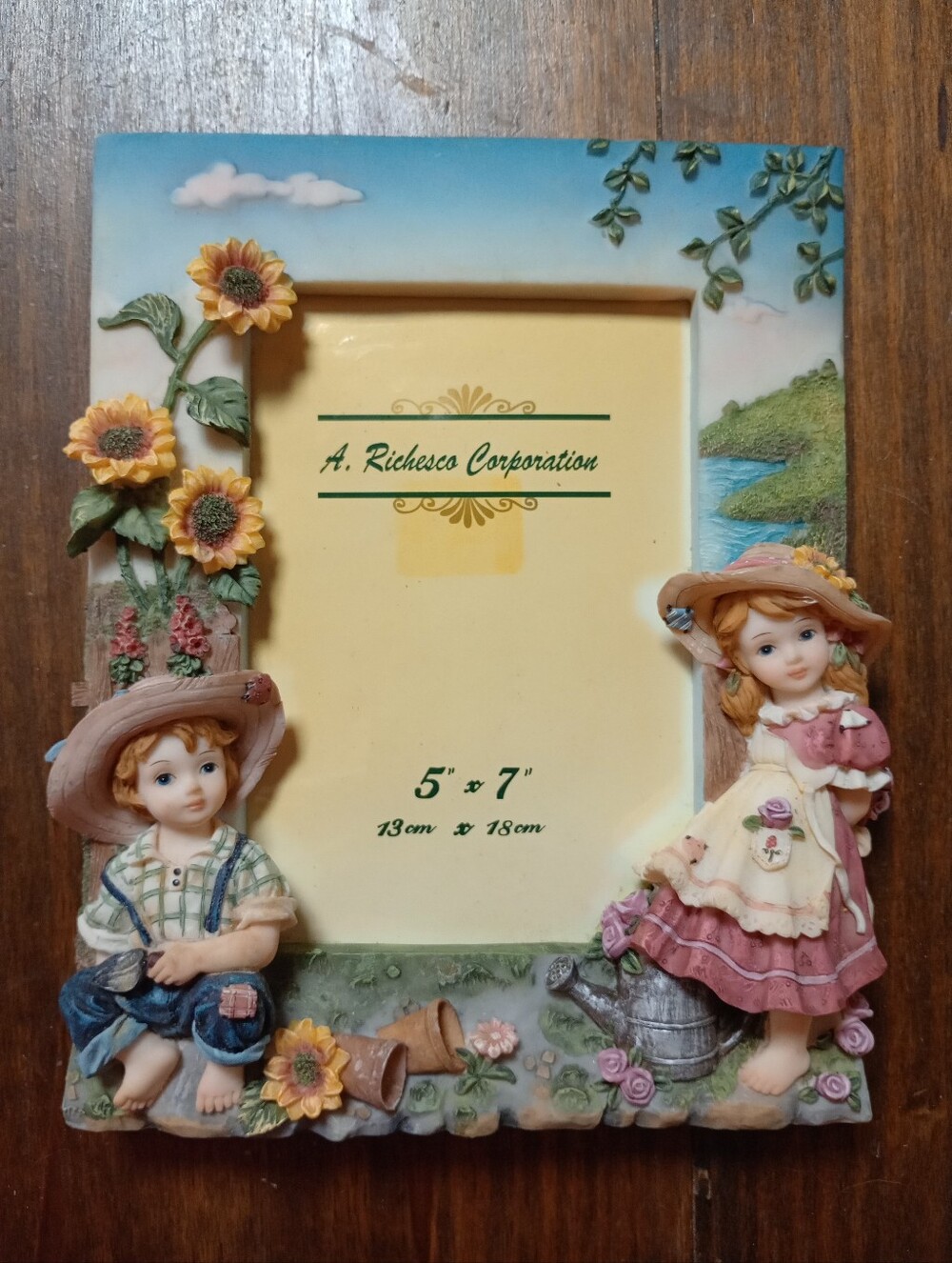 Vintage Montefiori Collection - Boy & Girl - 5x7 Hand Painted Picture Frame